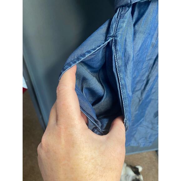 Tommy Bahama Chambray Split Shoulder Dress Medium NWT (b42) - Picture 7 of 8